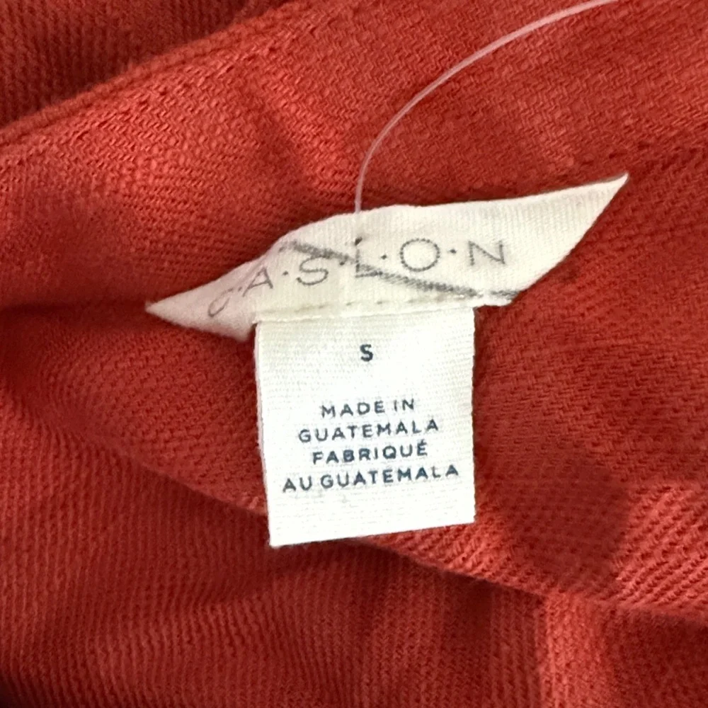 Caslon Women's High Low Red Orange Dress - Picture 2 of 10